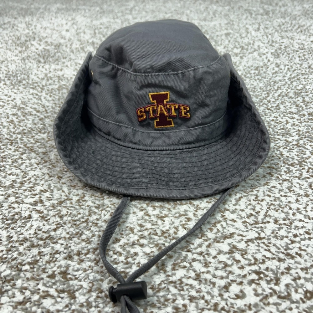 Iowa State Cyclones‎ Hat Bucket Mens Medium Gray NCAA Football College Legacy